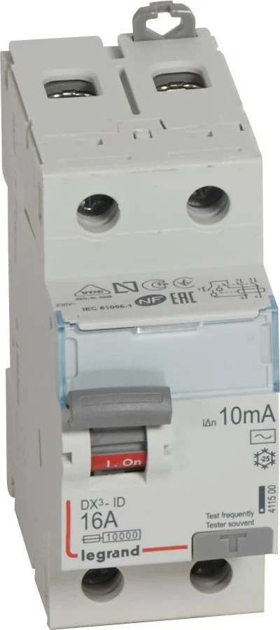 Legrand DX³-ID – 2P 230 V~ – 16 A – 10 mA – AC type – 01 Electronics